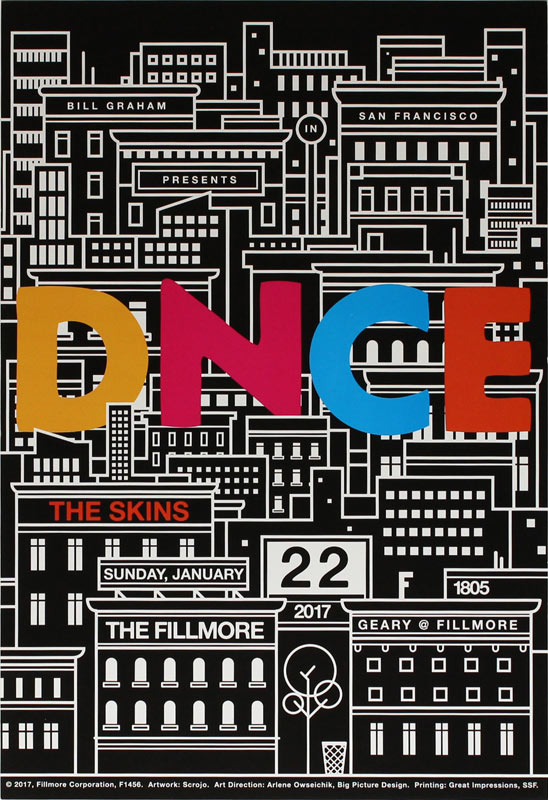 DNCE 2017 Fillmore F1456 Poster