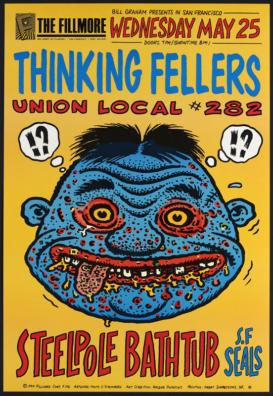 Thinking Fellers Union Local 282 1994 Fillmore F146 Poster