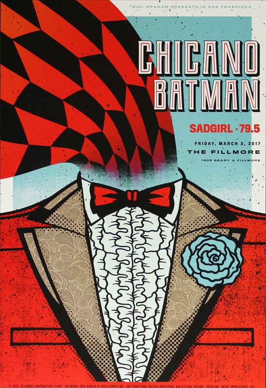 Chicano Batman 2017 Fillmore F1467 Poster