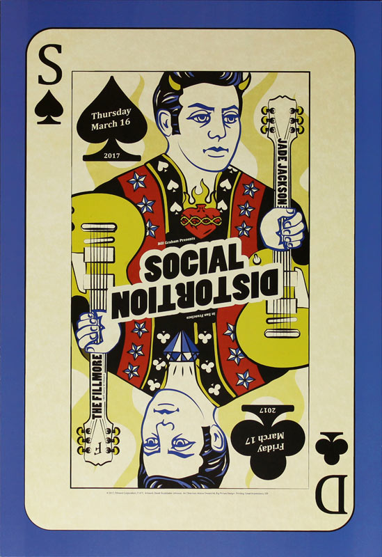 Social Distortion 2017 Fillmore F1471 Poster