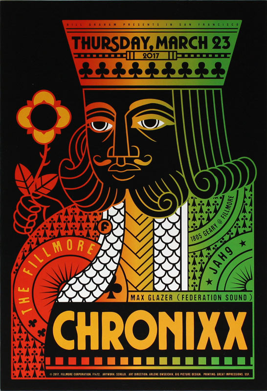 Chronixx 2017 Fillmore F1472 Poster