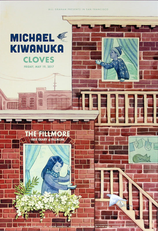 Michael Kiwanuka 2017 Fillmore F1493 Poster