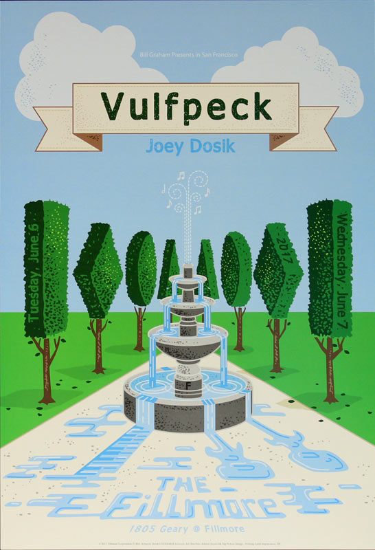 Vulfpeck 2017 Fillmore F1498 Poster