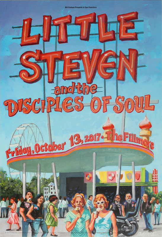 Little Steven and the Disciples of Soul  (Steve Van Zandt) 2017 Fillmore F1512 Poster