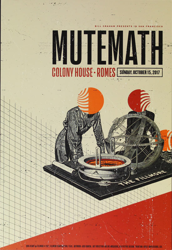 Mutemath 2017 Fillmore F1513 Poster