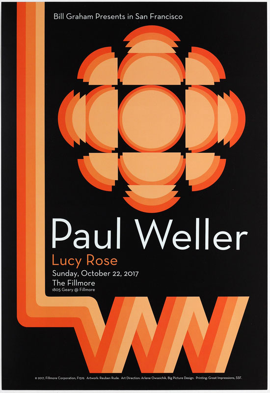 Paul Weller  Fillmore F1519 Poster