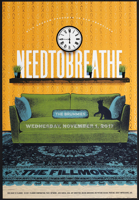 Needtobreathe  Fillmore F1525 Poster