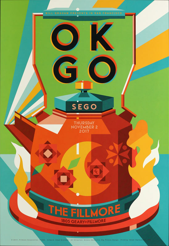 OK Go 2017 Fillmore F1526 Poster