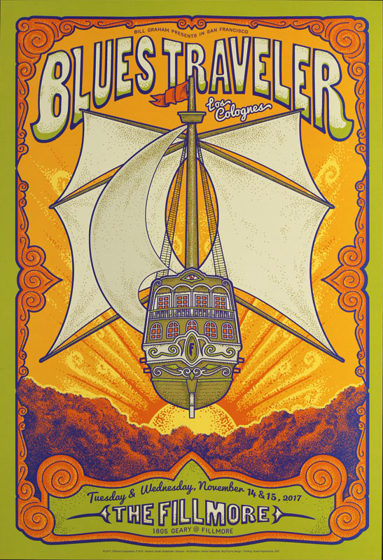 Blues Traveler 2017 Fillmore F1533 Poster