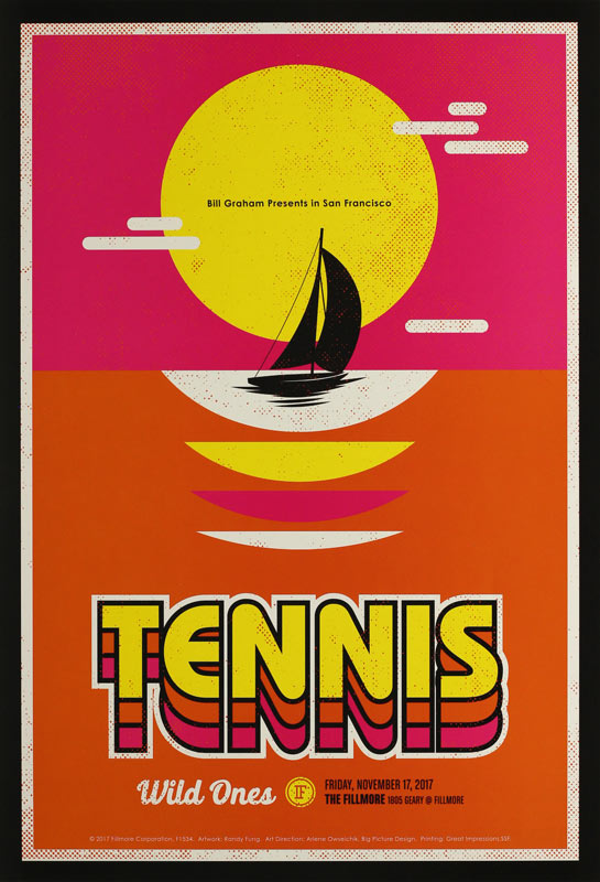 Tennis 2017 Fillmore F1534 Poster