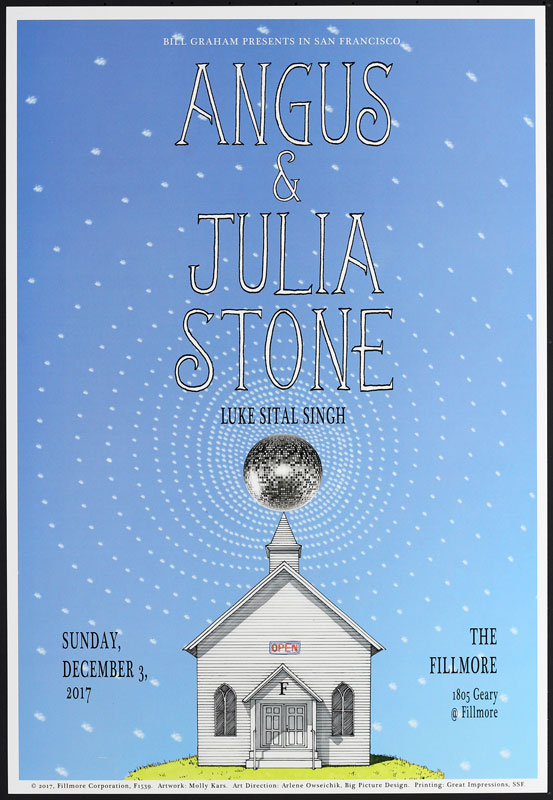 Angus and Julia Stone  Fillmore F1539 Poster