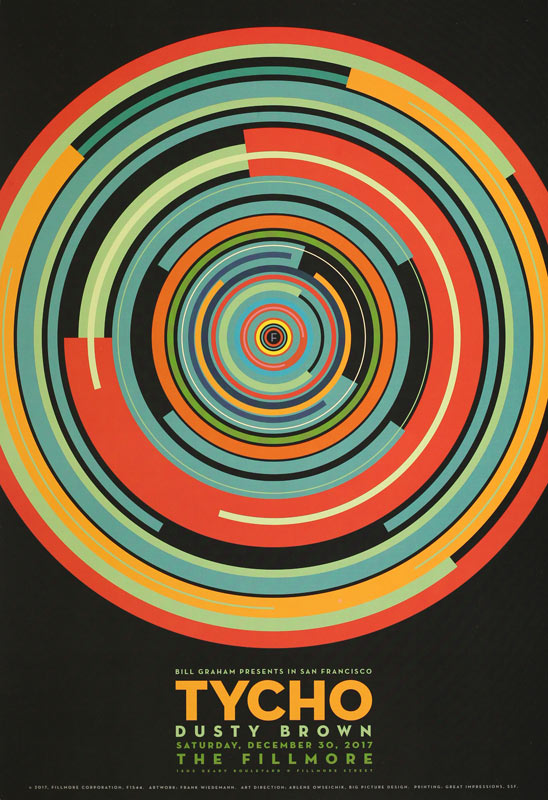 Tycho 2017 Fillmore F1544 Poster