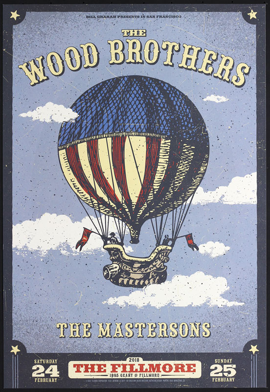 The Wood Brothers  Fillmore F1554 Poster