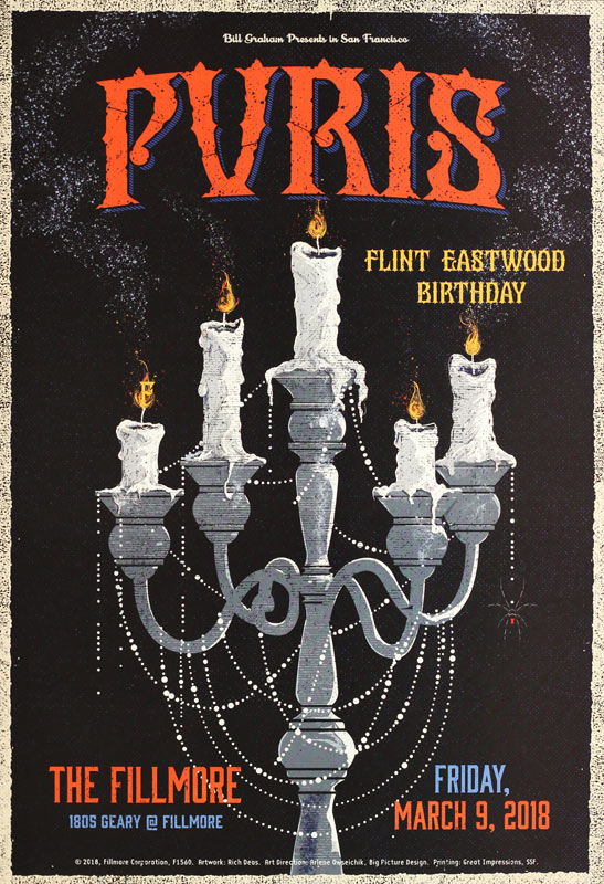 PVRIS (Paris) 2018 Fillmore F1560 Poster
