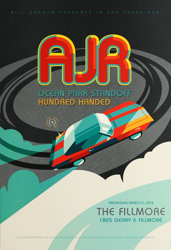 AJR 2018 Fillmore F1562 Poster