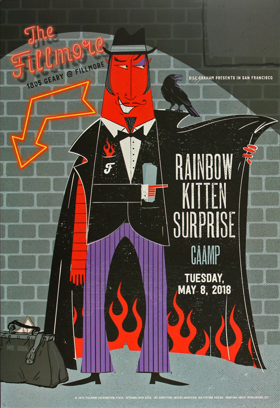 Rainbow Kitten Surprise 2018 Fillmore F1576 Poster
