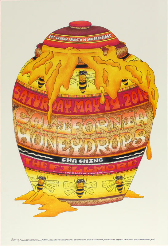 California Honeydrops 2018 Fillmore F1579 Poster