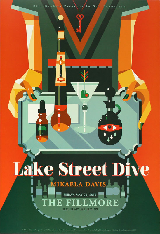 Lake Street Dive 2018 Fillmore F1582 Poster