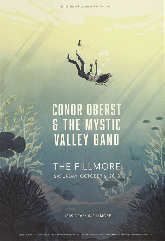 Conor Oberst and the Mystic Valley Band 2018 Fillmore F1599 Poster