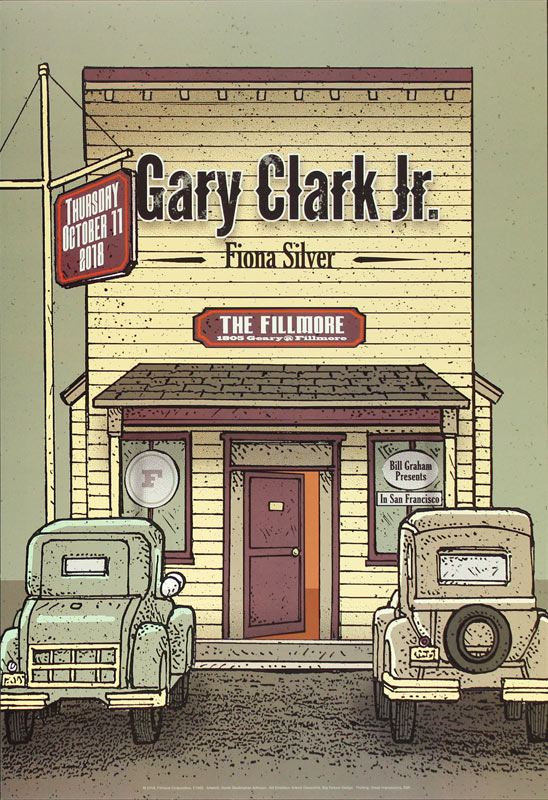 Gary Clark Jr. 2018 Fillmore F1602 Poster