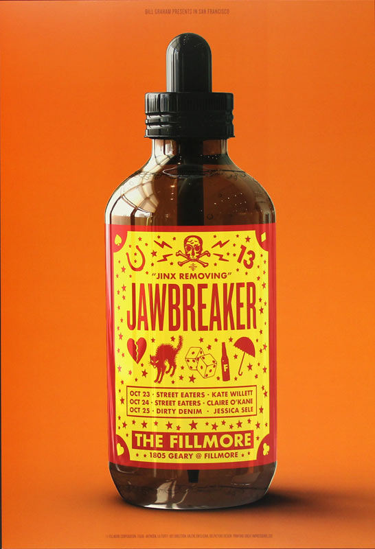 Jawbreaker 2018 Fillmore F1608 Poster