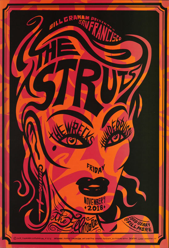 The Struts  Fillmore F1612 Poster