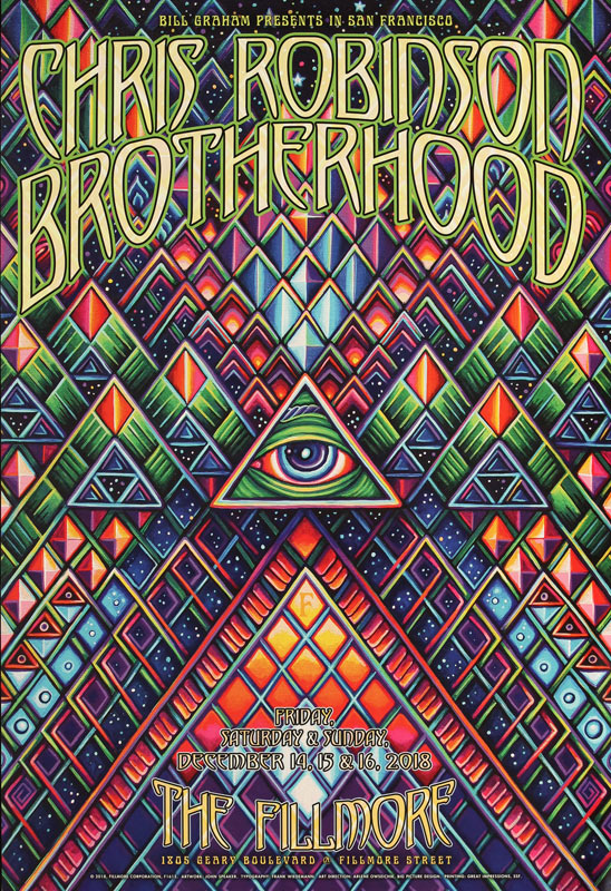 Chris Robinson Brotherhood  Fillmore F1615 Poster