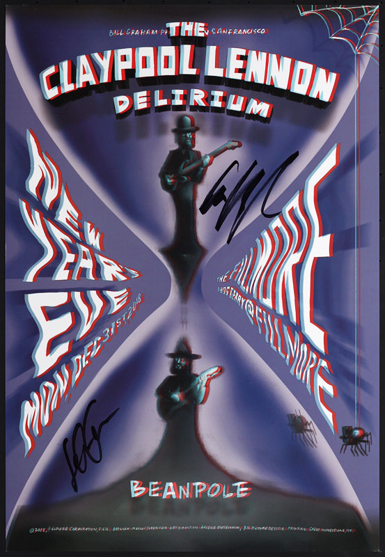Marcos Sorenson The Claypool Lennon Delirium Autographed Poster