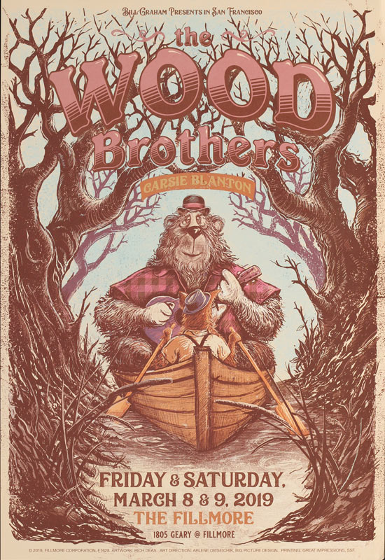 The Wood Brothers  Fillmore F1628 Poster