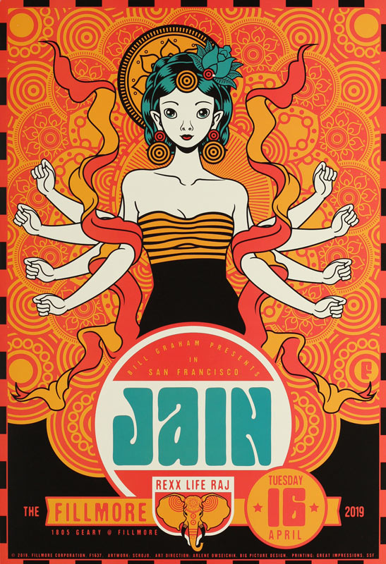 Jain  Fillmore F1637 Poster