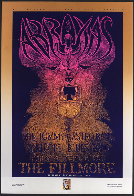 Abraxas 1994 Fillmore F164 Poster