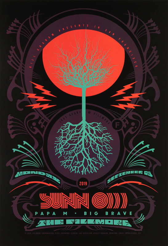 Sunn O)))  Fillmore F1651 Poster