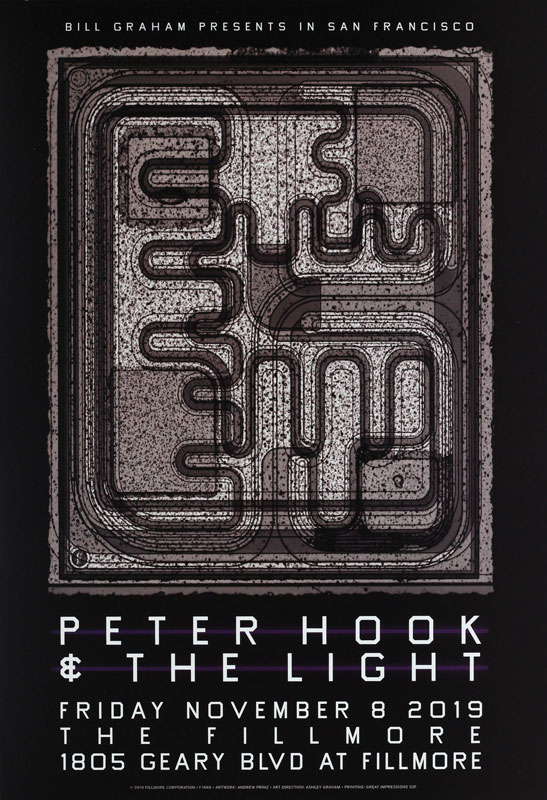 Peter Hook and the Light  Fillmore F1668 Poster