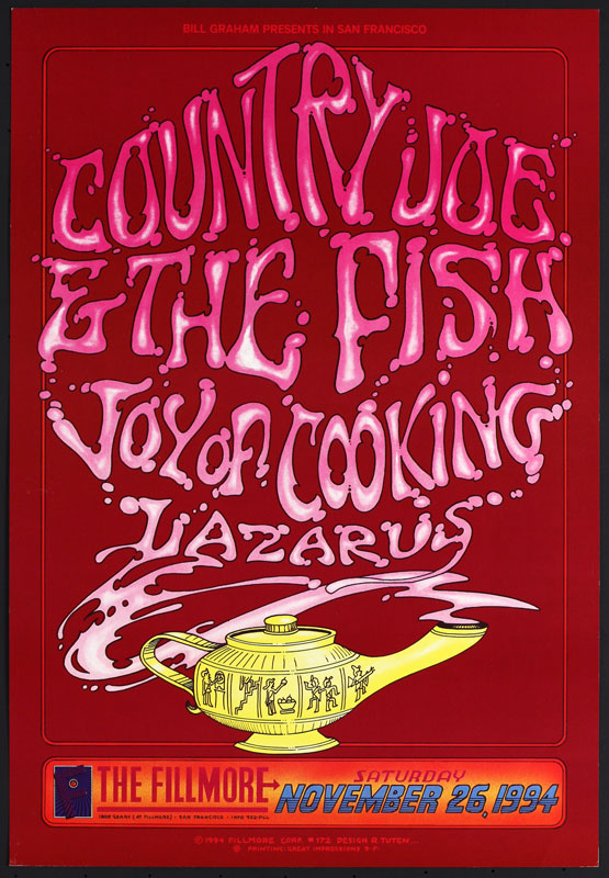 Country Joe & The Fish 1994 Fillmore F172 Poster
