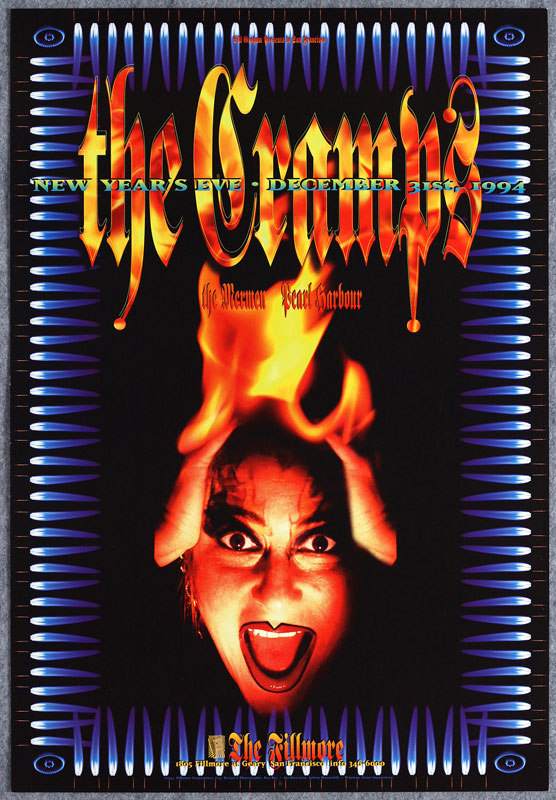 The Cramps 1994 Fillmore F174 Poster