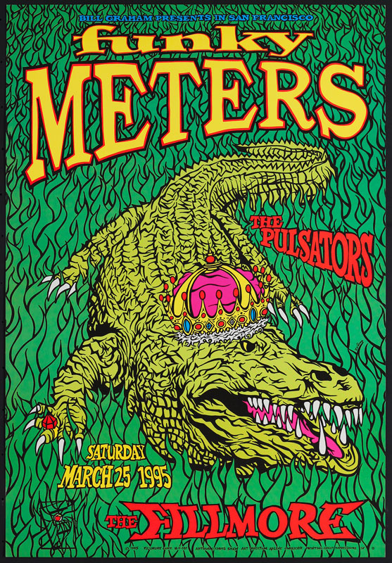 Funky Meters 1995 Fillmore F181 Poster