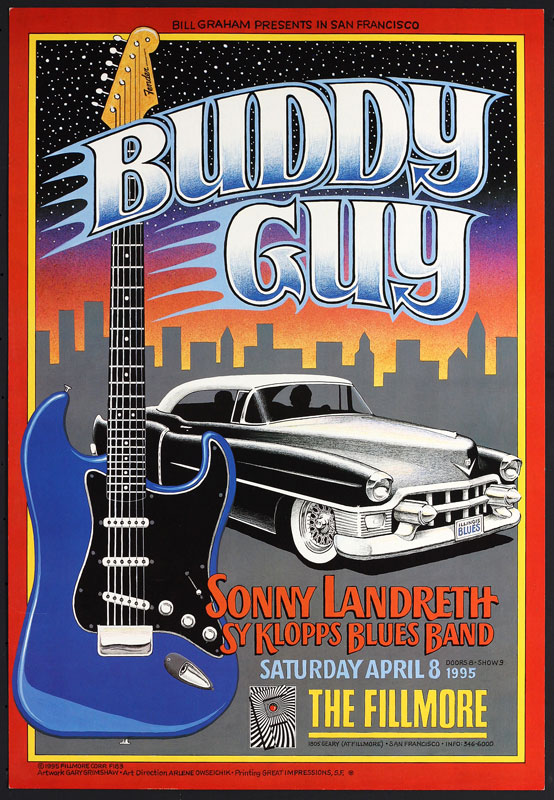 Buddy Guy 1995 Fillmore F183 Poster