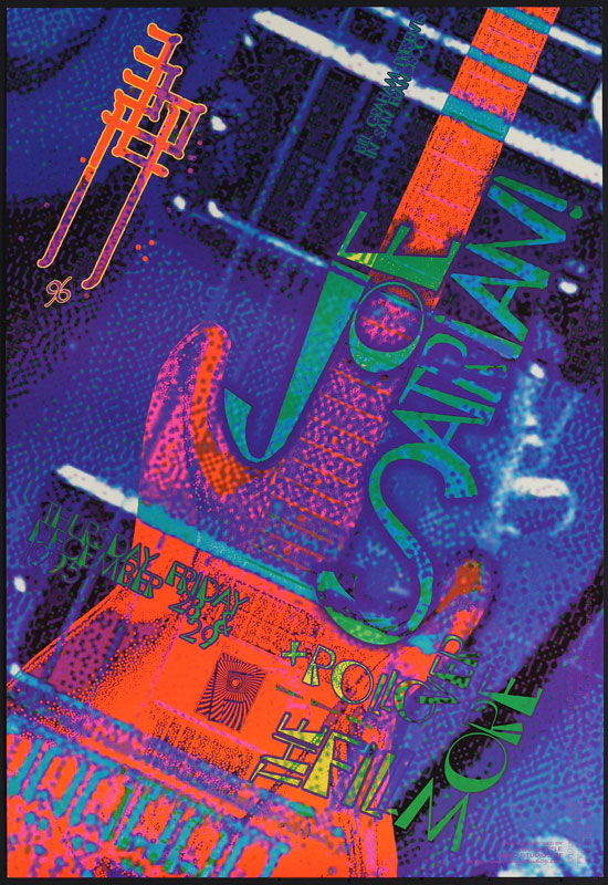 Joe Satriani 1995 Fillmore F206 Poster