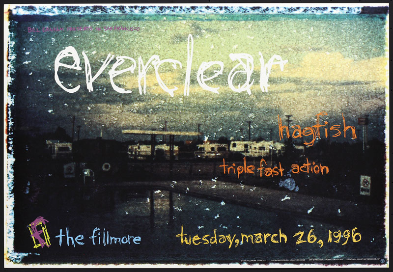 Everclear 1996 Fillmore F211 Poster