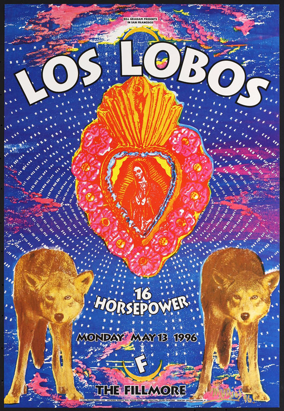 Los Lobos 1996 Fillmore F224 Poster
