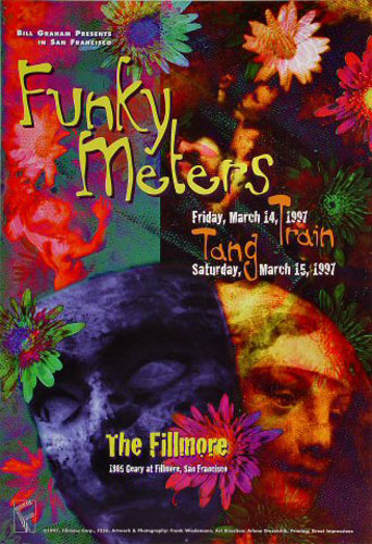 Funky Meters 1997 Fillmore F258 Poster