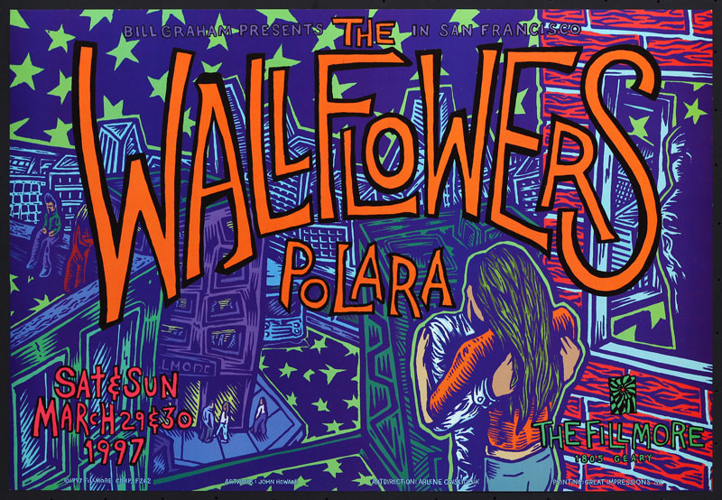 The Wallflowers 1997 Fillmore F262 Poster