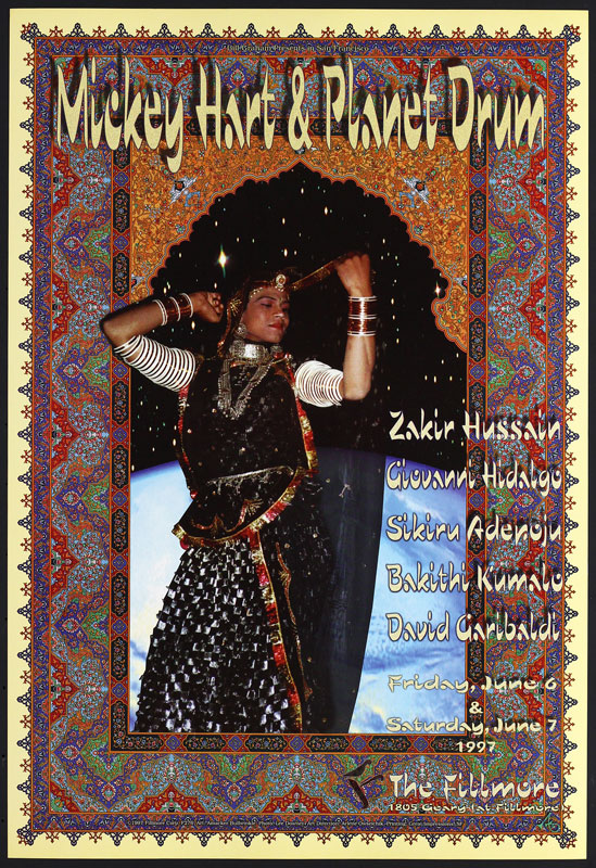 Mickey Hart And Planet Drum 1997 Fillmore F276 Poster