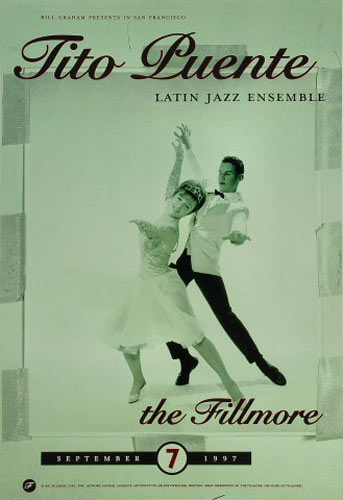 Tito Puente's Latin Jazz Ensemble 1997 Fillmore F288 Poster