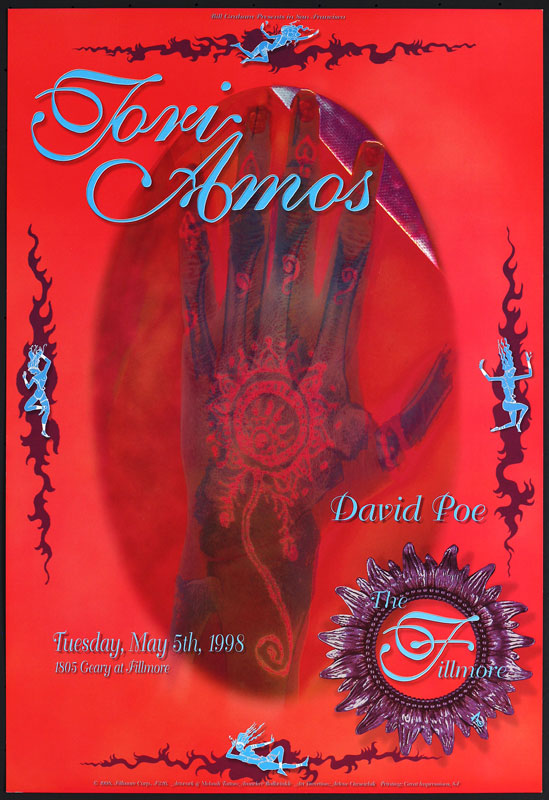 Tori Amos  1998 Fillmore F326 Poster