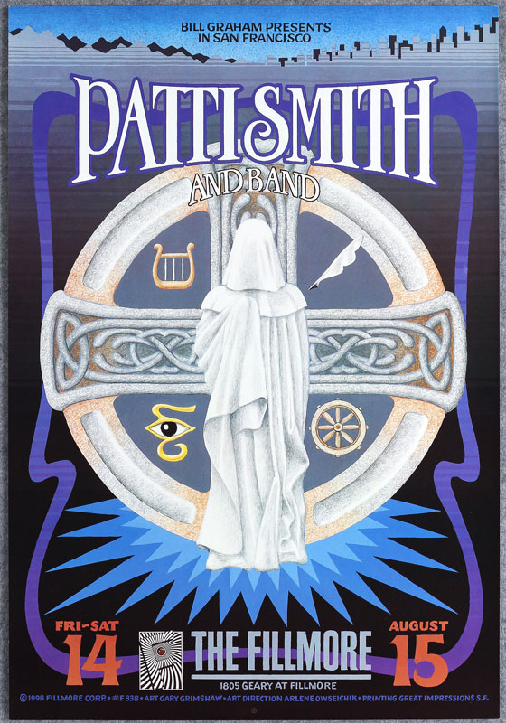 Patti Smith 1998 Fillmore F338 Poster