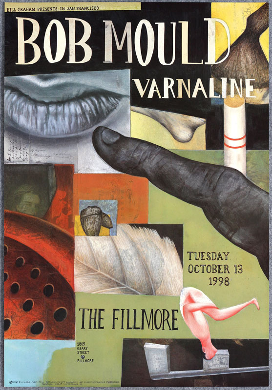 Bob Mould 1998 Fillmore F344 Poster