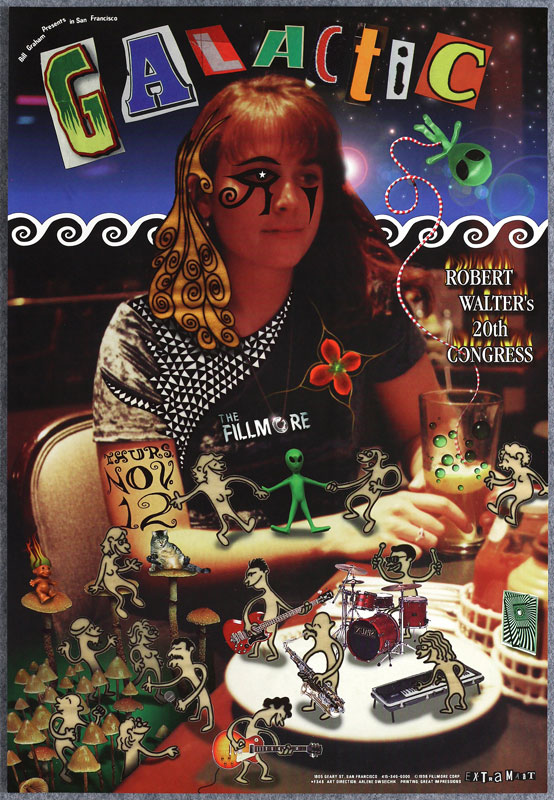 Galactic 1998 Fillmore F348 Poster