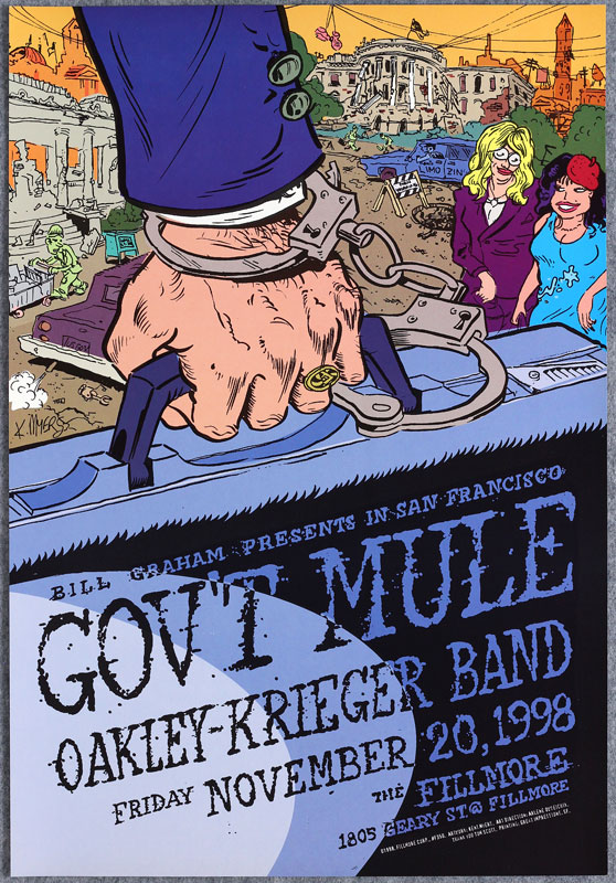 Gov't Mule 1998 Fillmore F350 Poster