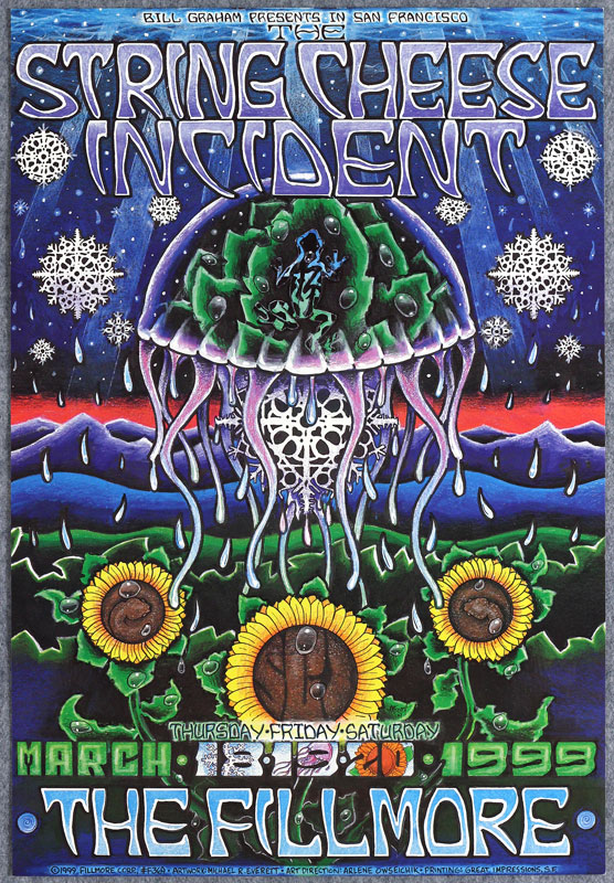 The String Cheese Incident 1999 Fillmore F369 Poster